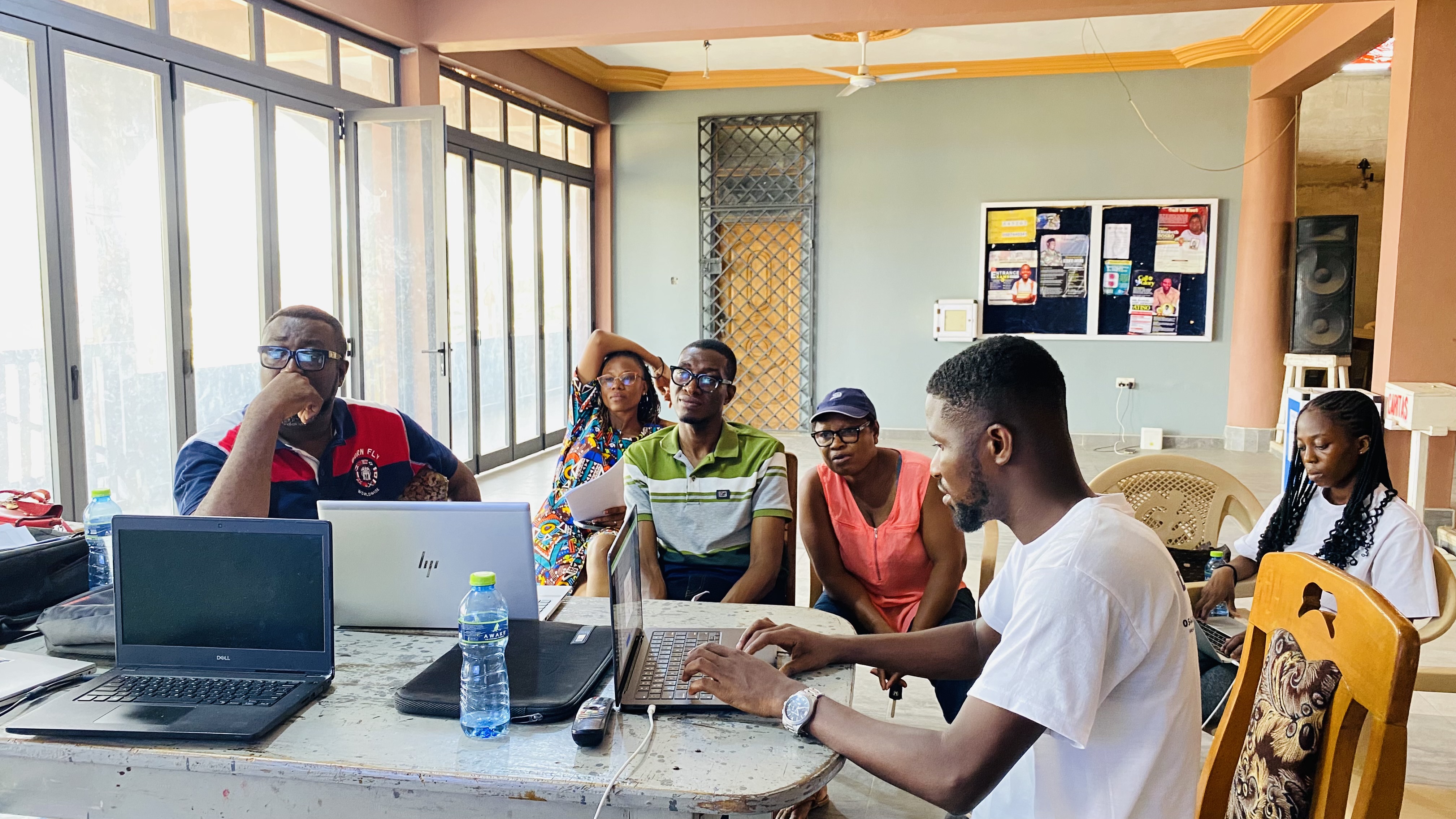 Training Session on the DaChurchMan Management System at St. John Catholic Church Akweley